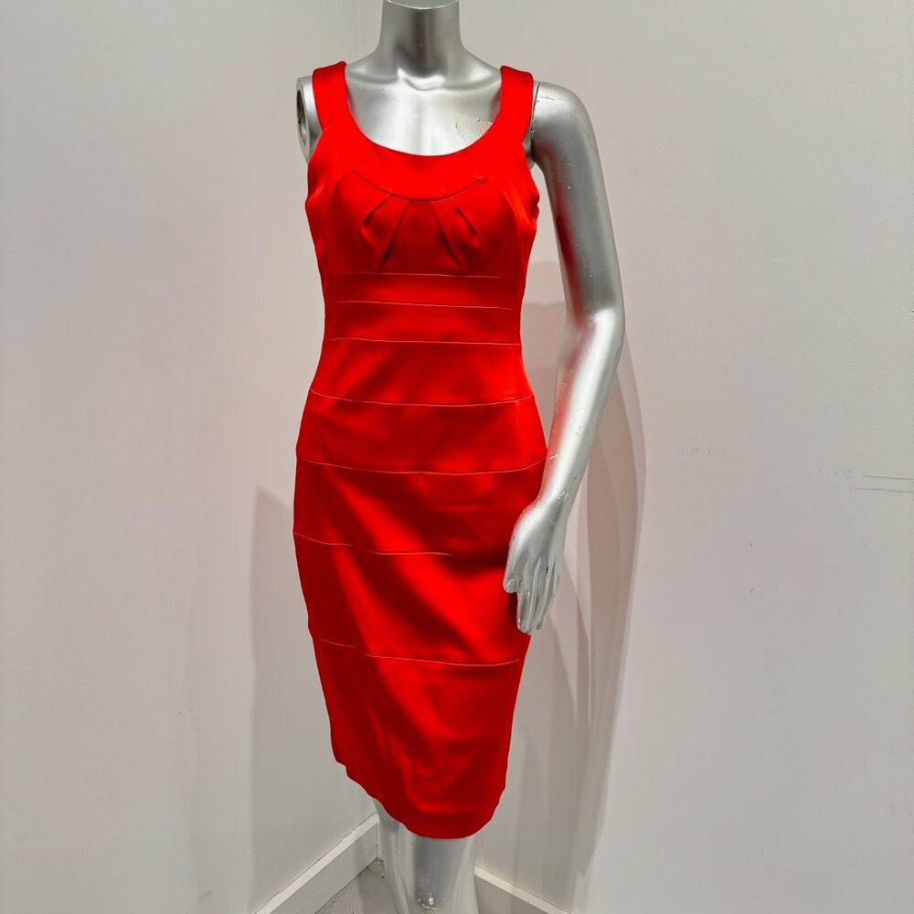 Jax  Red Formal Midi Dress